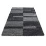 Gala Shaggy vloerkleed hoogpolig rechthoek 60x110cm grijs