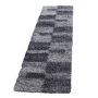 Gala Shaggy vloerkleed hoogpolig loper 80x250cm grijs