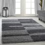 Gala Shaggy vloerkleed hoogpolig rechthoek 160x230cm grijs