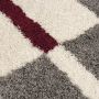 Gala Shaggy vloerkleed hoogpolig rechthoek 200x290cm rood