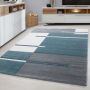 Hawaii Streep vloerkleed laagpolig rechthoek 80x150cm blauw