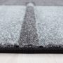 Hawaii Streep vloerkleed laagpolig rechthoek 80x150cm grijs