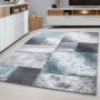 Hawaii Tetris vloerkleed laagpolig rechthoek 120x170cm blauw