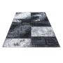 Hawaii Tetris vloerkleed laagpolig rechthoek 80x150cm grijs