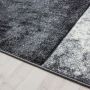 Hawaii Tetris vloerkleed laagpolig rechthoek 80x150cm grijs