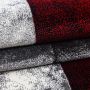 Hawaii Tetris vloerkleed laagpolig rechthoek 80x150cm rood