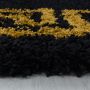 Hera Shaggy vloerkleed hoogpolig rechthoek 120x170cm goud