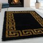 Hera Shaggy vloerkleed hoogpolig rechthoek 120x170cm goud