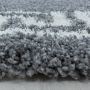 Hera Shaggy vloerkleed hoogpolig loper 80x250cm grijs
