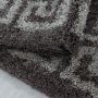 Hera Shaggy vloerkleed hoogpolig rechthoek 280x370cm taupe