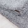 Life Shaggy vloerkleed hoogpolig rechthoek 60x110cm lichtgrijs
