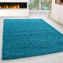 Life Shaggy vloerkleed hoogpolig rechthoek 80x150cm turquoise