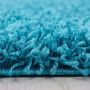 Life Shaggy vloerkleed hoogpolig rond Ø 80cm turquoise