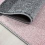 Lucca Blok vloerkleed laagpolig rechthoek 80x150cm roze
