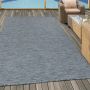 Mambo buitenkleed platgeweven rechthoek 140x200cm antraciet