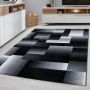 Miami Jawa vloerkleed laagpolig rechthoek 80x150cm zwart