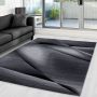 Miami Hios vloerkleed laagpolig rechthoek 200x290cm zwart