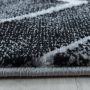 Naxos Rhamnous B vloerkleed laagpolig loper 80x250cm zilverkleur