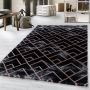 Naxos Parallel B vloerkleed laagpolig rechthoek 120x170cm bronskleur