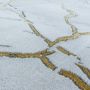 Naxos Marmer vloerkleed laagpolig rechthoek 240x340cm goud