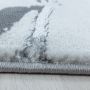 Naxos Marmer vloerkleed laagpolig rechthoek 160x230cm zilverkleur