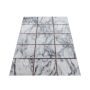 Naxos Tegel vloerkleed laagpolig rechthoek 140x200cm bronskleur