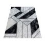 Naxos Kera vloerkleed laagpolig rechthoek 120x170cm zilverkleur