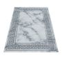 Naxos Laby vloerkleed laagpolig rechthoek 140x200cm zilverkleur