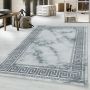 Naxos Laby vloerkleed laagpolig rechthoek 200x290cm zilverkleur