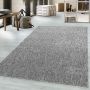 Nizza vloerkleed lussenpolig rechthoek 80x150cm lichtgrijs