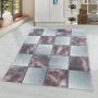 Ottawa Blok vloerkleed laagpolig rechthoek 160x230cm roos