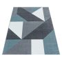 Ottawa Origami vloerkleed laagpolig rechthoek 240x340cm blauw