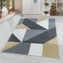 Ottawa Origami vloerkleed laagpolig rechthoek 80x150cm geel