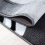 Parma Kristal vloerkleed laagpolig loper 80x300cm zwart