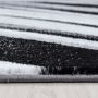Parma Kristal vloerkleed laagpolig loper 80x300cm zwart