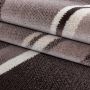 Parma Kristal vloerkleed laagpolig rechthoek 80x150cm bruin