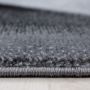 Parma Soft vloerkleed laagpolig rechthoek 200x290cm zwart