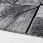 Parma Lami vloerkleed laagpolig rechthoek 80x150cm zwart
