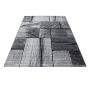 Parma Lami vloerkleed laagpolig rechthoek 80x150cm zwart