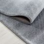 Parma Saty vloerkleed laagpolig rechthoek 120x170cm zwart
