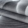 Parma Saty vloerkleed laagpolig loper 80x300cm zwart