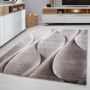 Parma Saty vloerkleed laagpolig rechthoek 160x230cm bruin