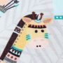 Play Hinkelen met Dieren antislip kinderkamer speelkleed lussenpolig rechthoek 120x170cm grijs