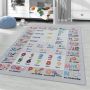 Play Edu antislip educatief kindertapijt lussenpolig rechthoek 200x290cm grijs (duits)