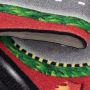 Play Racebaan antislip kinderkamer speelkleed lussenpolig rechthoek 160x230cm rood