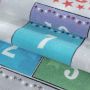 Play Hinkelen Circus antislip kinderkamer speelkleed lussenpolig rechthoek 100x150cm grijs