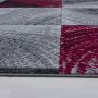 Plus Blok vloerkleed laagpolig rechthoek 120x170cm rood