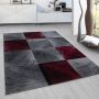 Plus Blok vloerkleed laagpolig rechthoek 120x170cm rood