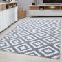 Plus Rhombus vloerkleed laagpolig rechthoek 160x230cm grijs