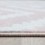 Plus Rhombus vloerkleed laagpolig rechthoek 160x230cm roze